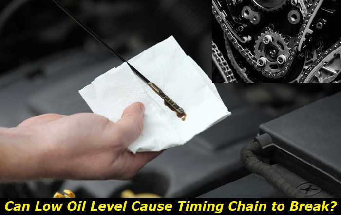 low oil level timing chain break